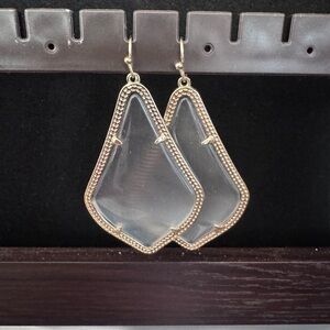 Kendra Scott Elegant Gold and Silver Drop Earrings